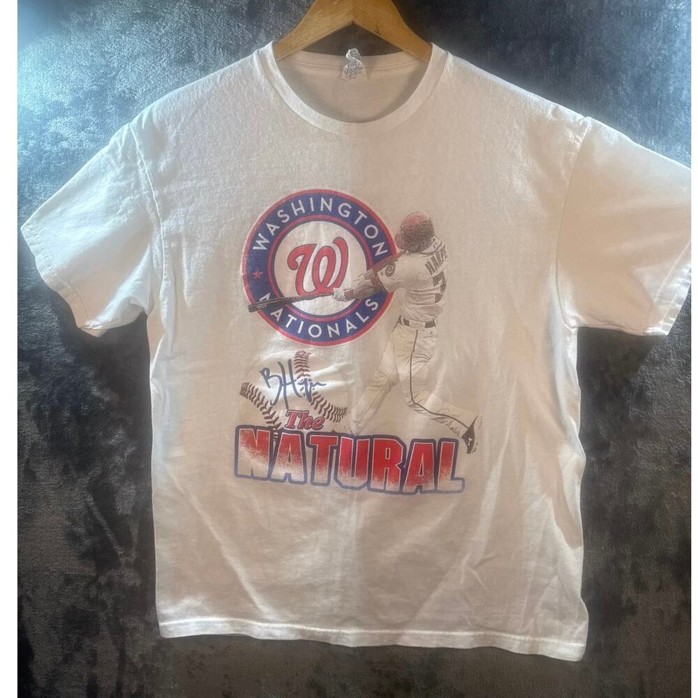 MLB x Washington Nationals Bryce Harper The Natural Graphic T Shirt Large White